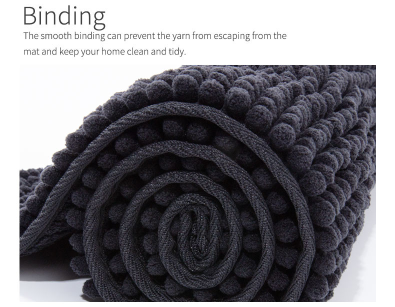 Anti Bacterial Chenille Bath Runner With SEBS Backing