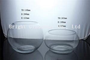Quality cheap round glass fish tank wholesale, clear glass fish jar wholesale