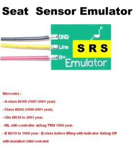Quality SRS6 Mercedes Seat Sensor Emulator , Car Repair Troubleshooting for Mercedes Benz wholesale