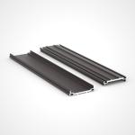 Balustrade Anodized Aluminium Profile Cover Smooth Alkali Salt Resistant