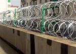 Security Galvanized Steel razor barbed wire fence , razor sharp wire ISO