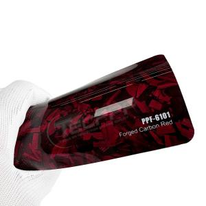 Quality Forged Carbon Red Paint Rock Chip Protection Film 8mil For Automotive wholesale