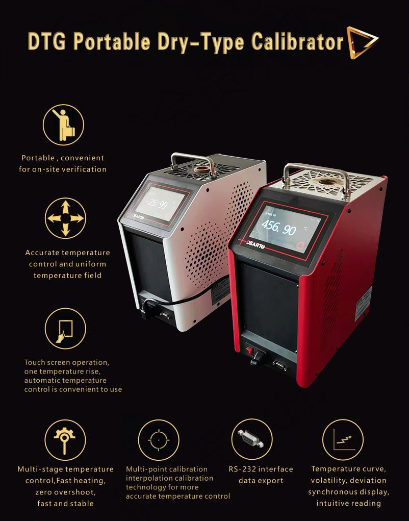 Touch Screen Controlled 50 to 1200 deg C Dry Block Well Type Temperature Calibrator Furnace