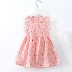 Summer Children Princess Cotton Silk Dress Thin Nightdress Off Shoulder