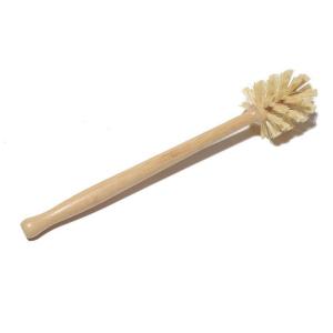 Quality Natural Sisal Bristles Wood Bathroom Scrub Brush Bamboo Toilet Cleaning Brush wholesale