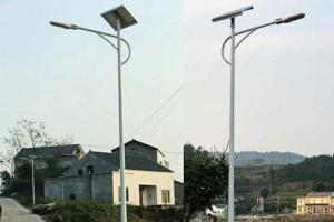 Quality Outdoor Metal Street Light Poles RAL Powder Coated Conical Double Arm wholesale