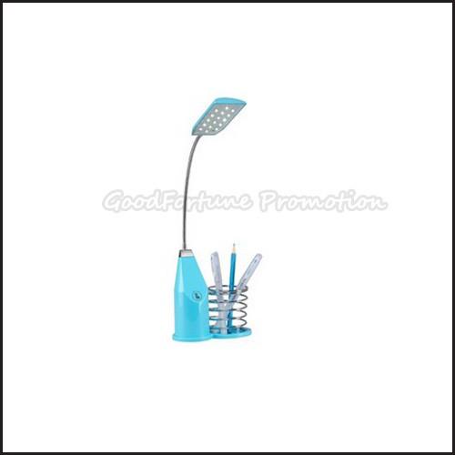 Hot Sale Promotional printed logo fold desk table pen holder with led light