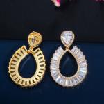 Hot Sale Small Circle Hoop Earrings For Women Waterdrop CZ Zirconia Earrings Ear