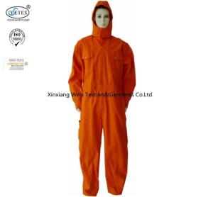 Quality Orange Lightweight Fr Coveralls / Flash Arc Resistant Coveralls With Hood NFPA 2112 wholesale