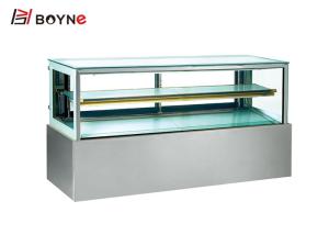 Quality Front Glass Commercial Japanese Cake Display Fridge Showcase 2- Layers Bakery Showcase wholesale
