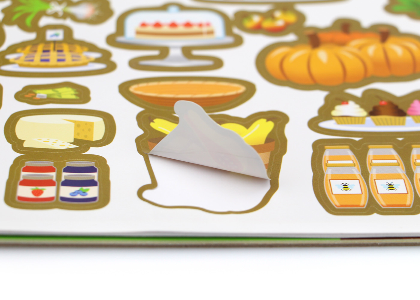 Custom Sticker Book Printing , Fancy Self Adhesive Reusable Sticker Pad OEM