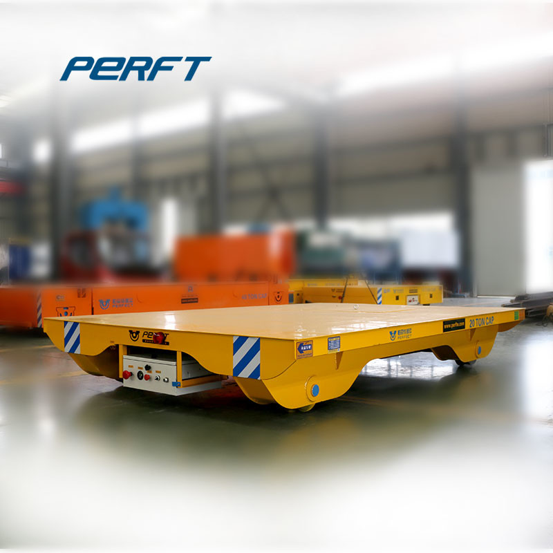 4 Rubber Wheels Automatic Busbar Powered Rail Transfer Cart 20m/Min