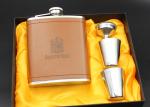 Kitchen Household Items 7 Ounce Metal Alcohol Flask Deluxe Box Set