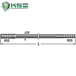 Quality R25 Drifter Rod R32-Hex 25-R25 Flushing Hole 8.6 mm wholesale