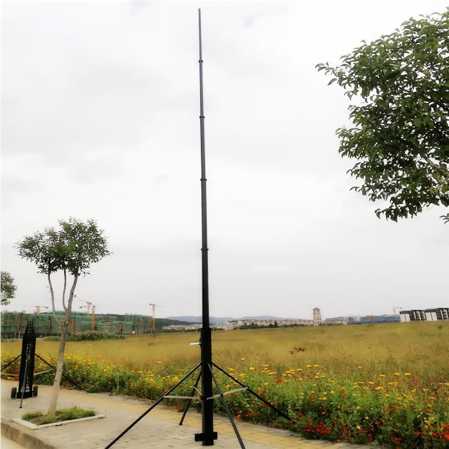 15M Telescopic Communication Tower 50ft Winch Up Mast