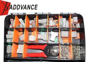 Quality DT 2 - 12 Pin Deutsch Automotive Connectors With Solid Contact Round Terminals wholesale