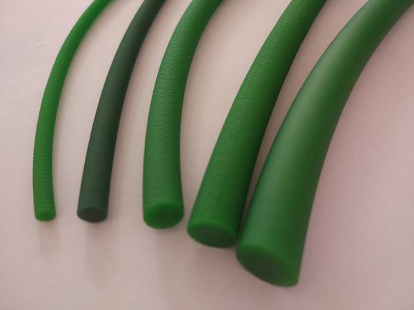 Light Green PU Round Belt Fast Joining Flexible 85A Urethane Drive Belts 3mm