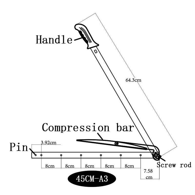 2.5Kg Curved Guillotine Paper Cutter Blade Replacement with 1mm Cutting Thickness