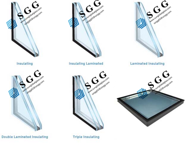 Top quality 8mm insulated glass door panels