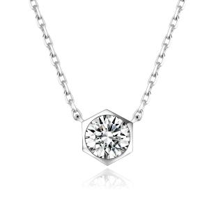 Quality Cool Design 18k Gold Lab-Grown Diamond Pendant individuality Pendant White Diamond jewelry Round Shape Pendant wholesale