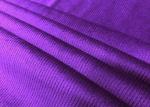 200GSM Stretchy Purple Corduroy Fabric for Pants Accessories 94% Polyester