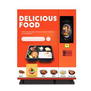 Quality Touch Screen Frozen Meat Vending Machine -18℃ Refrigerated Meat Vending Machine wholesale