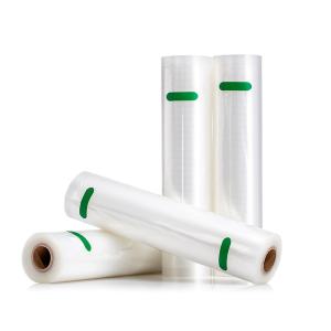 Quality 2 Rolls Pack Commercial PA Nylon Vacuum Pack Embossed Storage Vacuum Seal Sealer Bag Rolls For Food wholesale