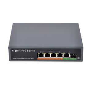 Quality 52V DC 8K entries 65W power supply 5 Ports Gigabit IEEE 802.3af /at POE Switch wholesale