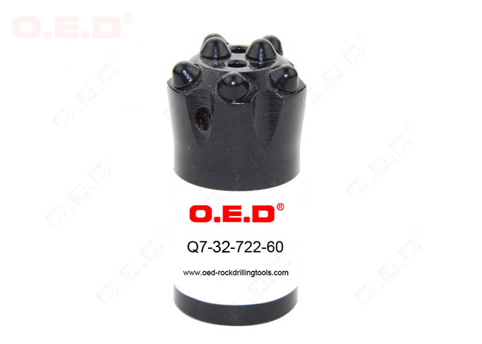 Diameter 36mm Taper Button Bit Small Size Rock Drill Bit With 7 Buttons