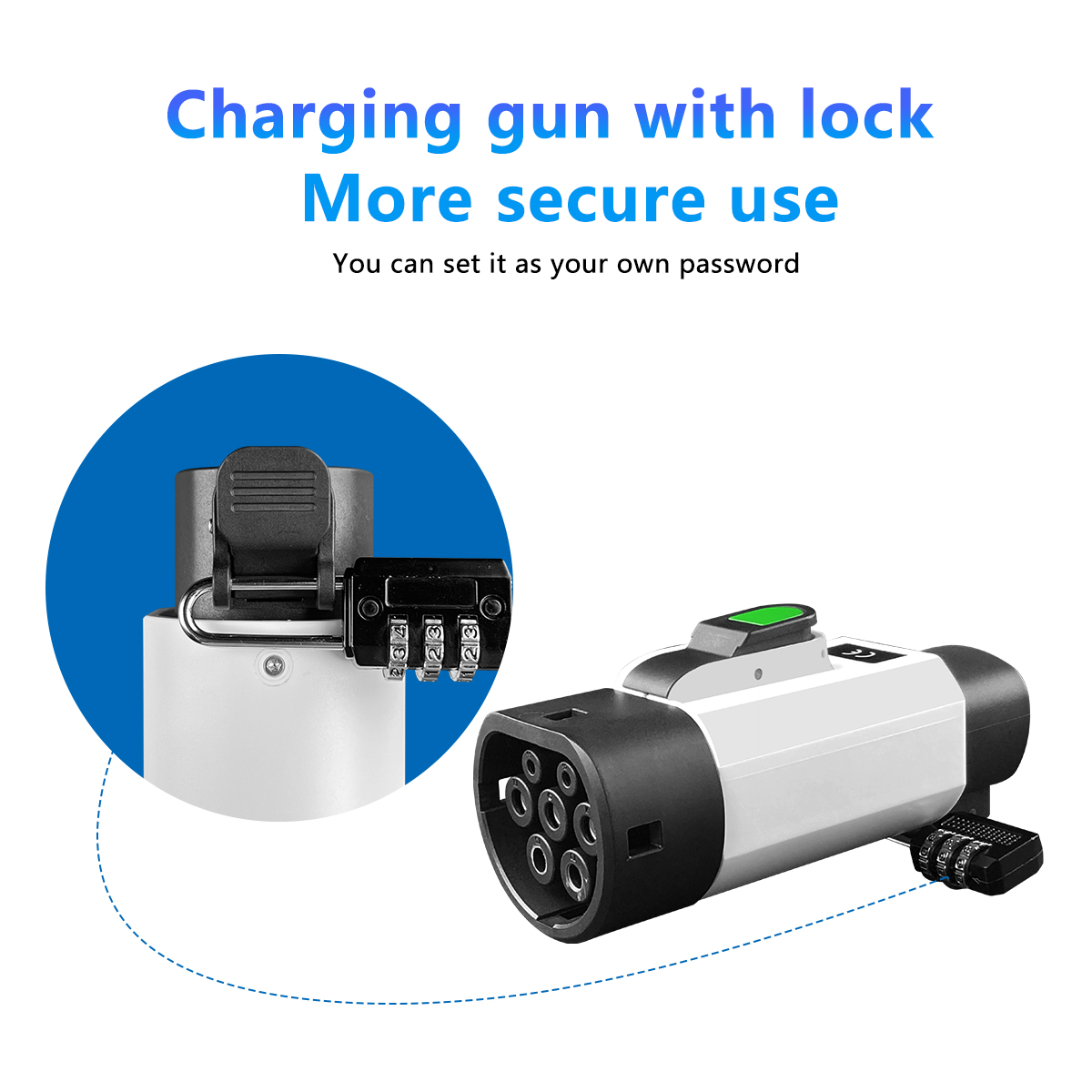 Rated voltage 220V Black NACS Condition 7KW 32A Tesla EV Charging Adapter for Type2 Inlet Electric Vehicles tesla