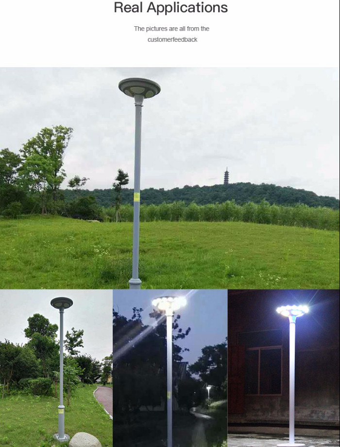 High temperature resistance Good quality outdoor ufo 110lm/w led solar street light new design