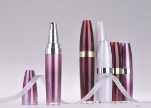 Quality Red Height 120mm 10ml Cosmetic Pump Bottle / Empty Foundation Bottle wholesale