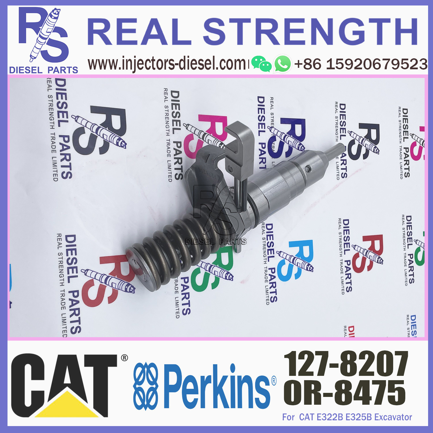 Diesle Injector 127-8207 for CAT Excavator E325B E320B 3114/3116/3126