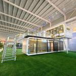 Modern 20FT 40FT Apple Cabin House with Bathroom Cabinet Stylish Mobile Prefab