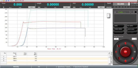 Closed Loop Control Software 100KN Servo Control Universal Tensile Testing Machine