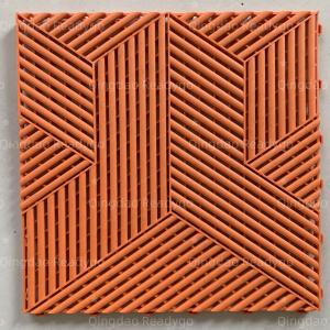 Quality Orange Heavy Duty Interlocking Floor Tiles Anti Slip Garagetrac Flooring wholesale