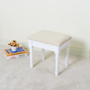 Quality European Style Living Room 43cm Pastoral Mahogany Solid Wood Stool wholesale