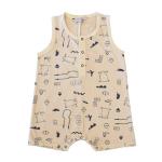 2023 summer Hot sale 100% organic cotton printed animal knitted newborn baby