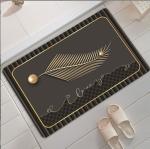 Rectangle Bathroom Waterproof Carpet Light Luxury Diatom Mud Absorbent Mat