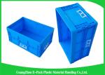 55L Supermarket Transport collapsible plastic storage bins / folding storage