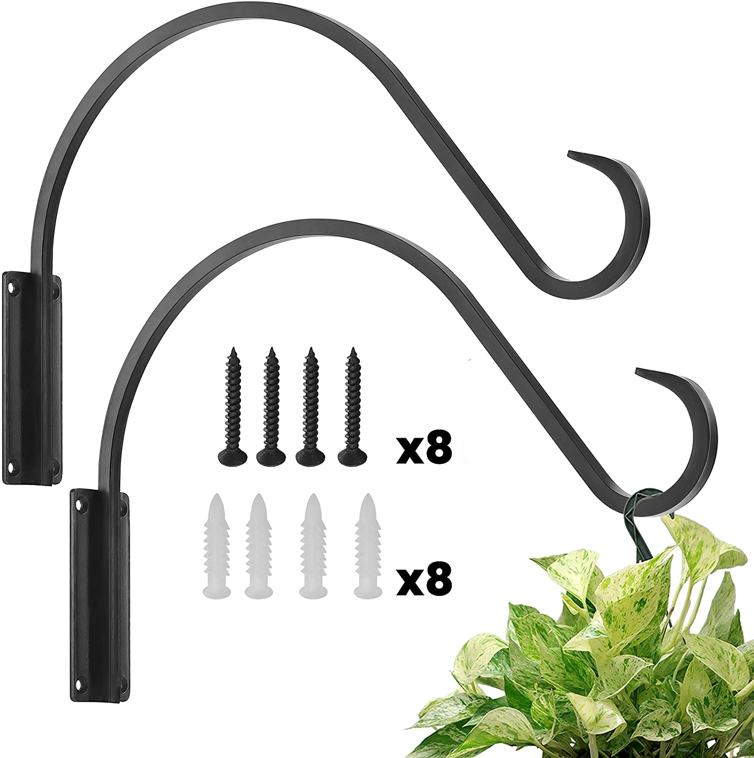 Surealong macrame hanging plant bracket for plant hangers powder coating for support