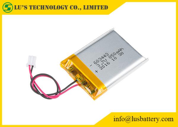 LP603443 Lithium Ion Polymer Rechargeable Battery 3.7 V 850mah Li Ion Battery
