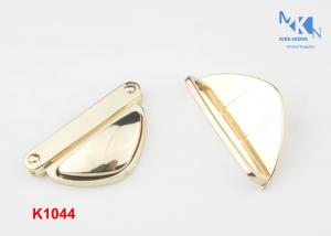 Quality Light Gold Handbag Twist Lock 48mm , High Grade Turn Lock Clasp Hardware wholesale