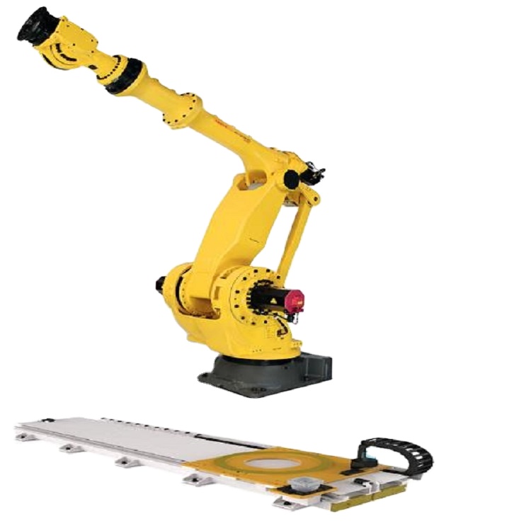 Industrial Fanuc Robot Arm Pick And Place M-900iB-280 With GBS Robot Rail