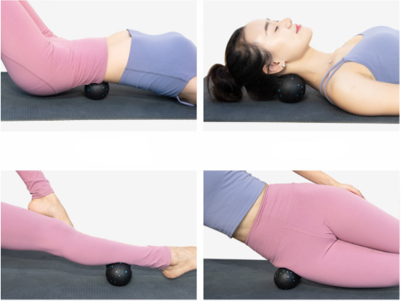8CM X 16CM Foam Massage Balls Double Ball Foam Roller Pilates Exercises