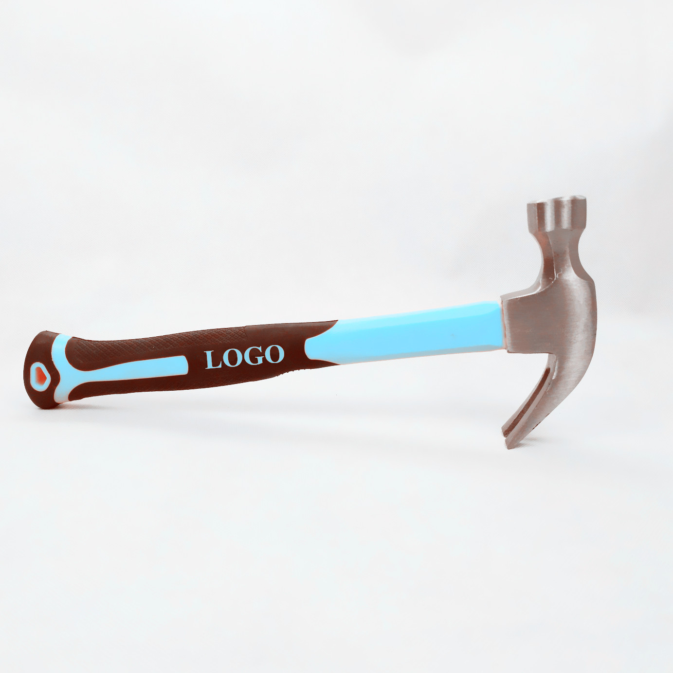 16OZ Forged Carbon Steel Materials Claw Hammer With Light Blue Color Grade A Plastic Handle(XL0014-Blue)