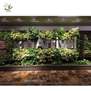 Quality UVG GRW033 Wedding Stage Backdrop Decoration with Fake Green Plant Wall wholesale