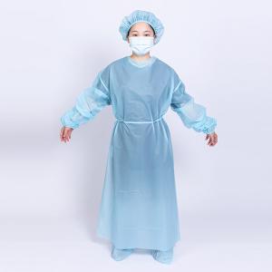 Quality ISO13485 Medical Civil Smooth PP Non Woven Surgical Gown wholesale
