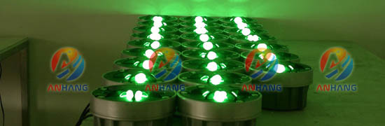 Aiming Point Helipad Landing Lights LED Helipad Inset Green Light Pressure Resistance Lens