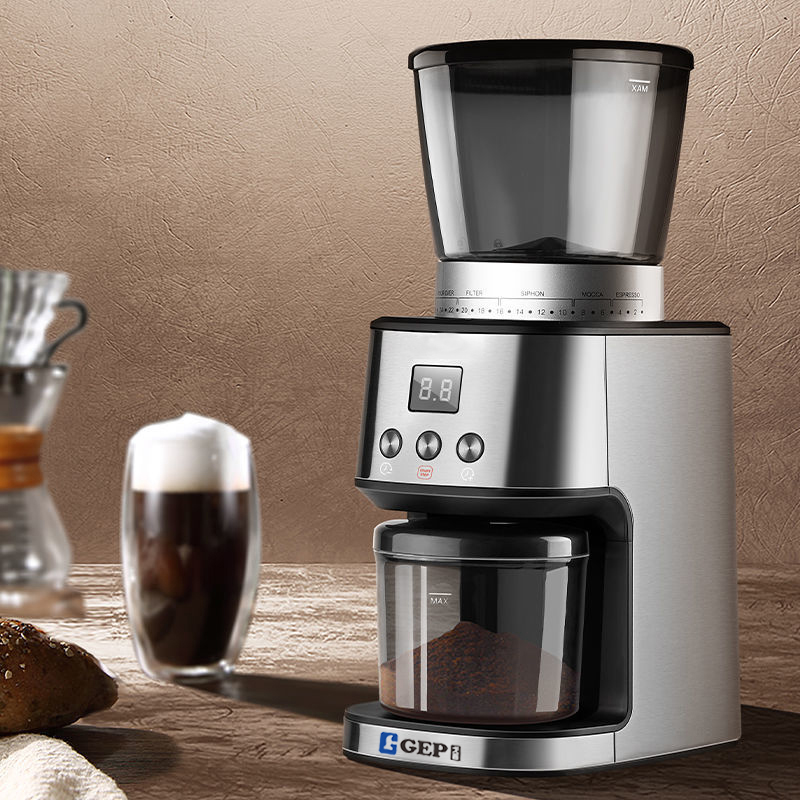 Electric Coffee Bean Grinder with 350-400rpm Grinding Speed and Conical Burr Grinders